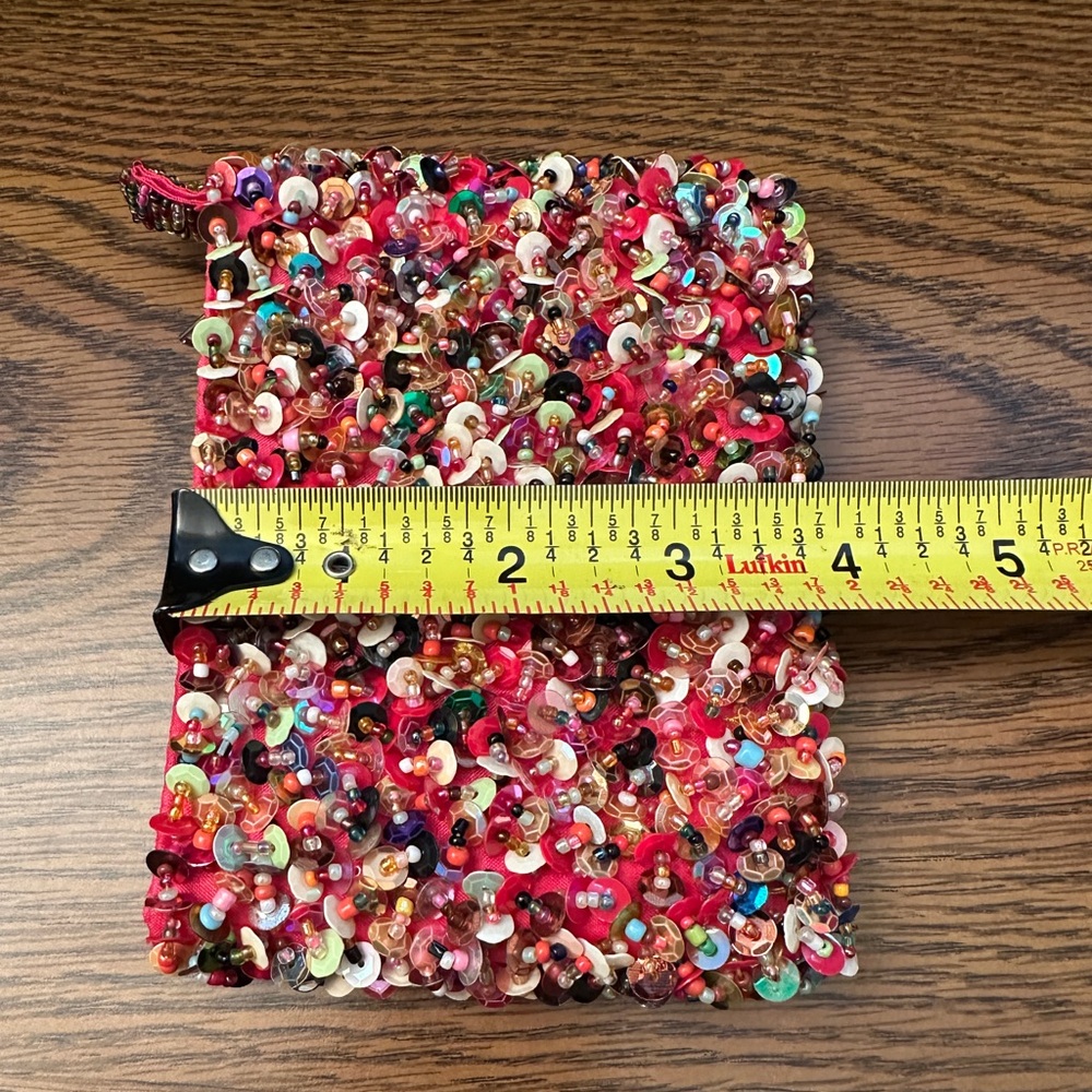 Pink Multi-Color Beaded Bag - Picture 3 of 4